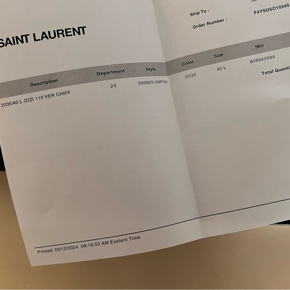 BRAND NEW YSL - SAINT LAURENT Patent Leather D'Orsay Pumps - Size 40 (fits a 9) - Picture 7 of 8